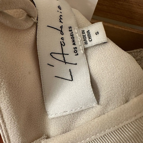 L'Academie Caris Maxi Dress in Nude Size S - Picture 8 of 10